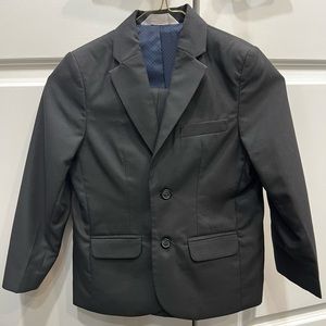 Kids Black Suit and Pant with Gray Top